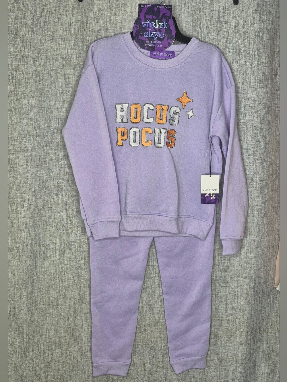 Girls' Lavender Hocus Pocus Pajama Set
